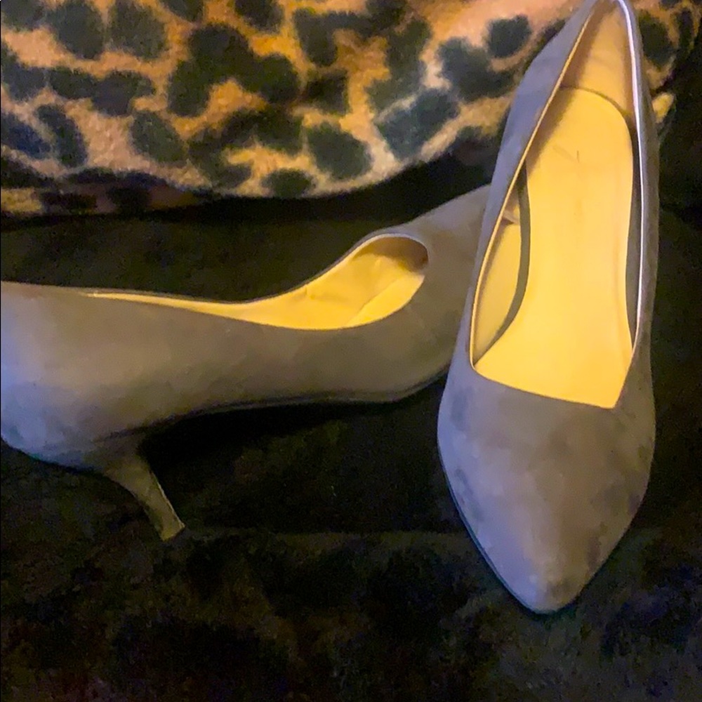 Grey mini heels